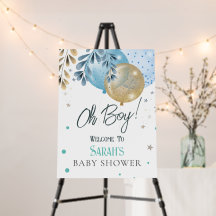 Oh Baby Blauwe Ballonnen Jongen Baby shower