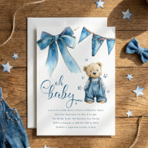 Oh Baby | Blauwe Spijker Baby Denim Baby Shower