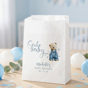 Oh Baby Blauwe Spijkerbroek Baby Denim Baby Shower Bedankzakje