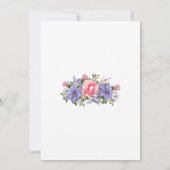 "Oh baby" Bloemenarrangement Baby shower Save The Date (Achterkant)