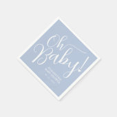 Oh Baby! Blue Boy-Baby shower Servet (Hoek)
