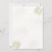 Oh Baby Blue Floral Baby shower Kaart (Achterkant)