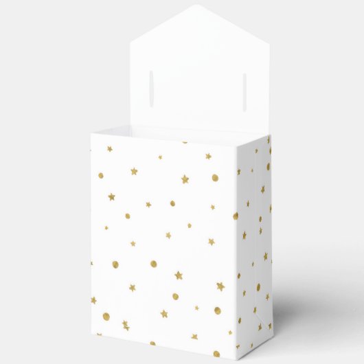 Oh Baby Blue Gold Ginkgo Leaf Baby shower Bedankdoosjes (Open)