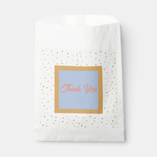 Oh Baby Blue Gold Ginkgo Leaf Baby shower Bedankzakje