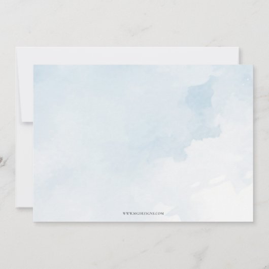 Oh Baby Blue Gold Pampas Boho Boy Baby shower Kaart (Achterkant)