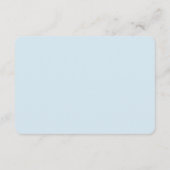 Oh Baby Blue Stripes Shower Book Request Card Informatiekaartje (Achterkant)