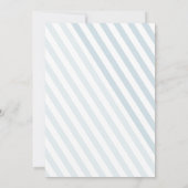 Oh Baby Blue Stroller Pram Boy Baby shower Kaart (Achterkant)