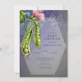 Oh Baby Blue - Zoete erwten in een Baby shower met Kaart (Voorkant)