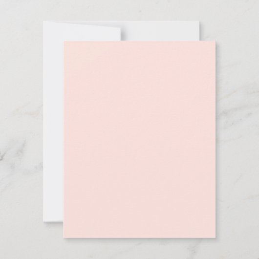 Oh Baby Blush Pink Gold Glitter Baby shower Kaart (Achterkant)