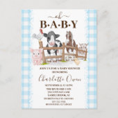 Oh Baby Boerderij Land Baby shower Uitnodiging (Voorkant)