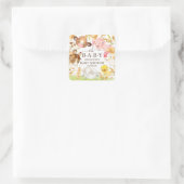 Oh Baby Boerderijdieren Baby shower Favor Classic  Vierkante Sticker (Tas)