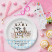 Oh Baby boerderijdieren Barnyard Baby shower Papieren Bordje (Feest)