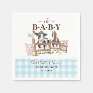 Oh Baby Boerderijdieren Barnyard Baby Shower Serve Servet
