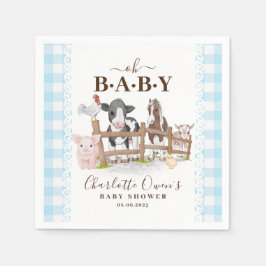 Oh Baby Boerderijdieren Barnyard Baby Shower Serve Servet