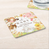 Oh Baby boerderijdieren Onderzetter (Schuin)