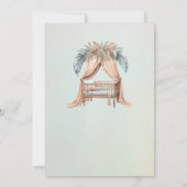 Oh Baby boho baby shower Kaart (Achterkant)