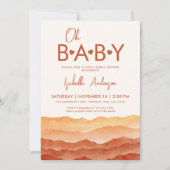 Oh Baby Boho Baby shower Kaart (Voorkant)