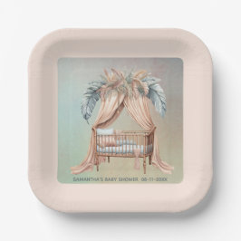 Oh Baby boho baby shower Papieren Bordje