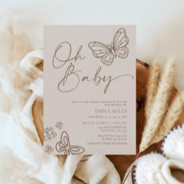 Oh Baby Boho Baby Shower Uitnodiging