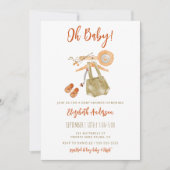 Oh Baby Boho Baby shower Uitnodiging (Voorkant)