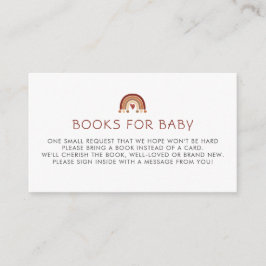 Oh Baby Boho Boy Baby shower Boeken voor Baby Informatiekaartje