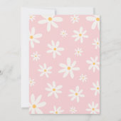 Oh Baby Boho Daisy Baby shower Kaart (Achterkant)