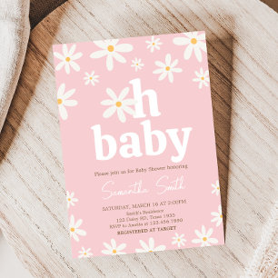 Oh Baby Boho Daisy Baby shower Kaart