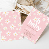 Oh Baby Boho Daisy Baby shower Kaart