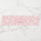 Oh Baby Boho Daisy Baby shower Waterfles Etiket (Enkel label)