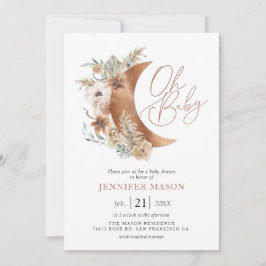 Oh Baby Boho Gender Neutral Baby shower Uitnodigin Kaart