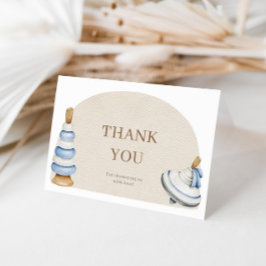 Oh Baby Boho houten blokken en speelgoed Bedankkaart