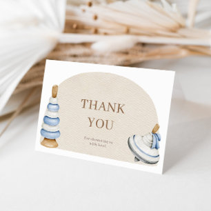 Oh Baby Boho houten blokken en speelgoed Bedankkaart