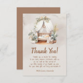 Oh Baby Boho kinderkamer nook Baby shower Bedankkaart (Voorkant / Achterkant)