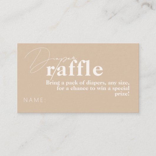 Oh Baby Boho Modern Eenvoudig Baby shower luid Informatiekaartje (Voorkant)