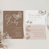 Oh Baby Boho Neutraal Baby shower Uitnodiging