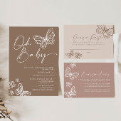 Oh Baby Boho Neutraal Baby shower Uitnodiging