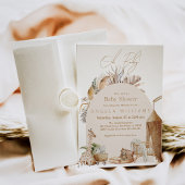 Oh Baby Boho Safari Kwekerij Neutraal Baby shower Kaart