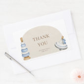 Oh Baby BohoHouten Blokken en Speelgoed Bedankt Rechthoekige Sticker (Envelop)