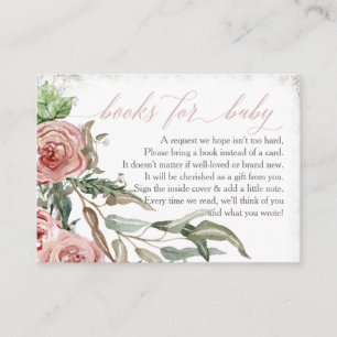 Oh Baby Book Enclosure Card Boho Blush Roos Visitekaartje