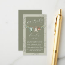 Oh Baby Botanische Salie Boeken voor Baby Shower