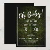 Oh Baby Boxwood Greenery Baby shower Kaart (Voorkant / Achterkant)