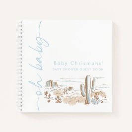 Oh Baby Boy Baby Shower Guestbook Notitieboek