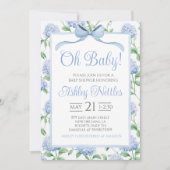 Oh Baby! Boy Baby shower Kaart (Voorkant)