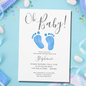 Oh Baby Boy Baby shower Uitnodiging