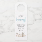 Oh Baby Boy Bottle Hanger Tags (Voorkant)