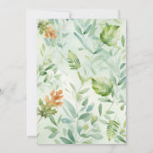 Oh Baby Boy Charming Woodland Baby shower Kaart (Achterkant)