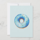 Oh Baby Boy Donut Theme Baby shower Kaart (Achterkant)