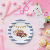 Oh Baby Boy Little Pumpkin Herfst Baby shower Papieren Bordje (Feest)