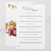 Oh Baby Boy Little Pumpkin wenst Baby kaarten (Voorkant / Achterkant)