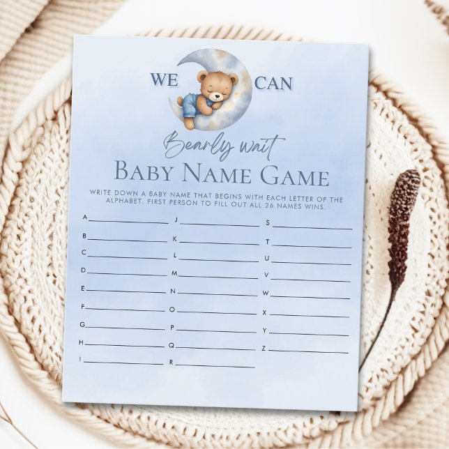 Oh Baby boy  Teddy Bear Baby shower boy (Creator heeft geüpload)